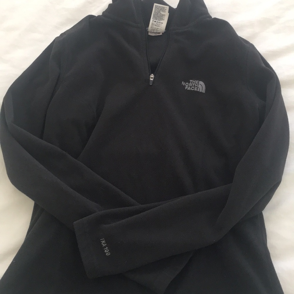 North Face Black 1/4 ZIP